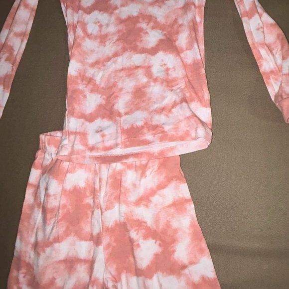 pink tie dye pajamas - Picture 1 of 5